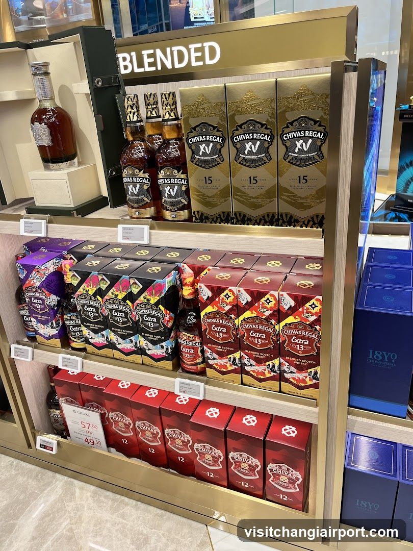 Chivas Regal and Cointreau Display