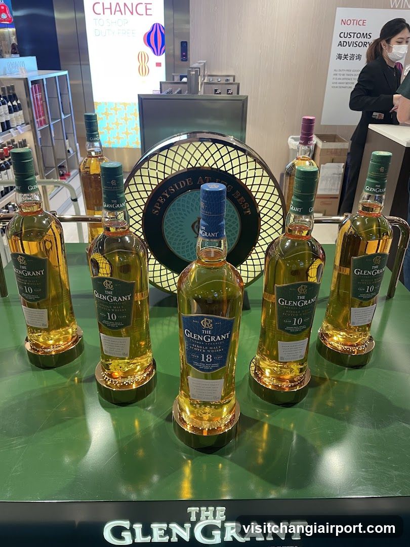 The Glen Grant Whisky Display