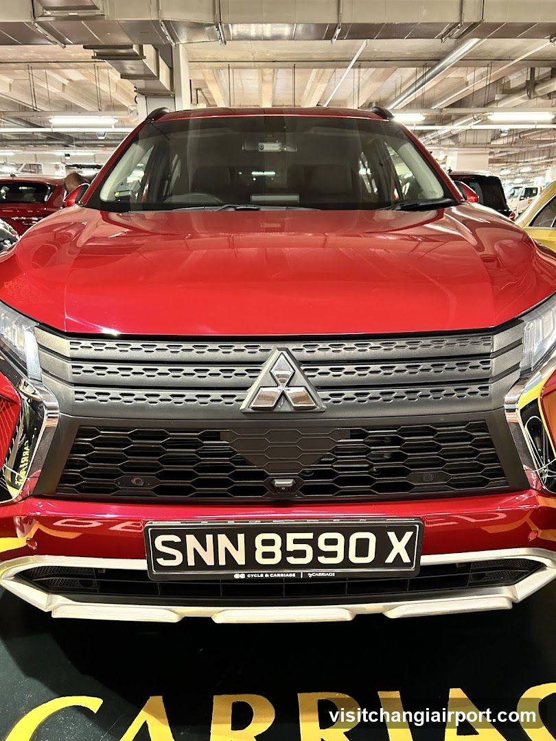 Red Mitsubishi Pajero Sport Front View