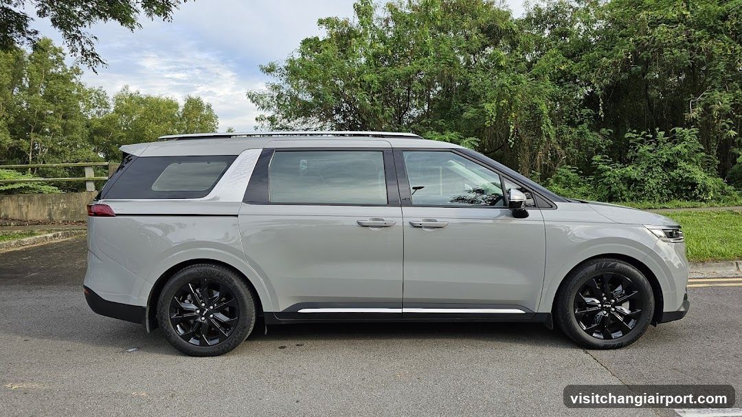 Silver Minivan Side View