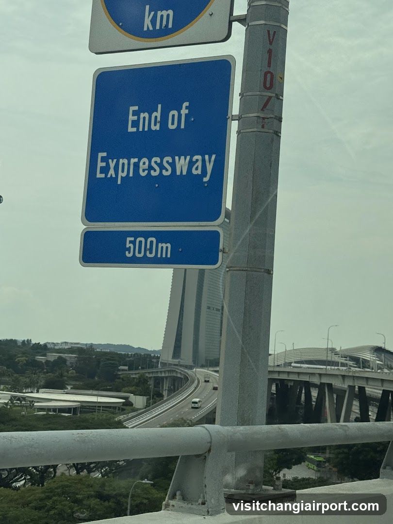 End of Expressway Sign