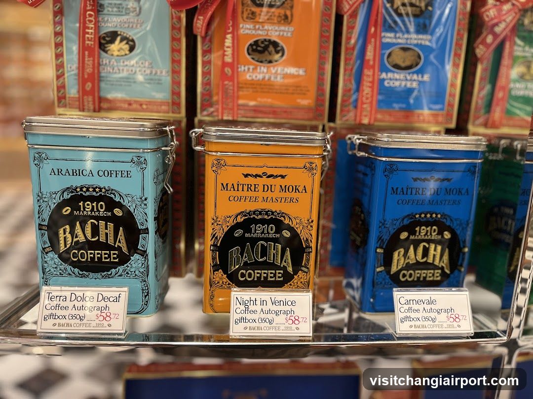 Bacha Coffee Tins Display