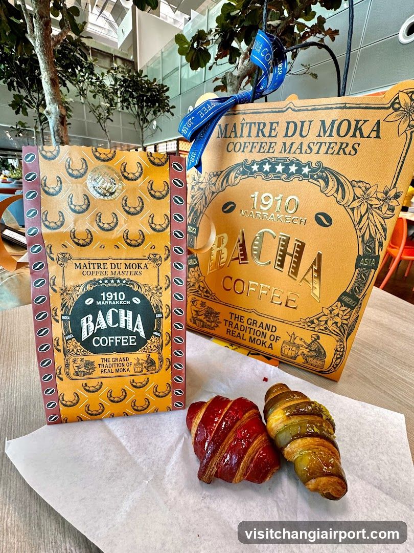 Bacha Coffee Packaging and Pastries