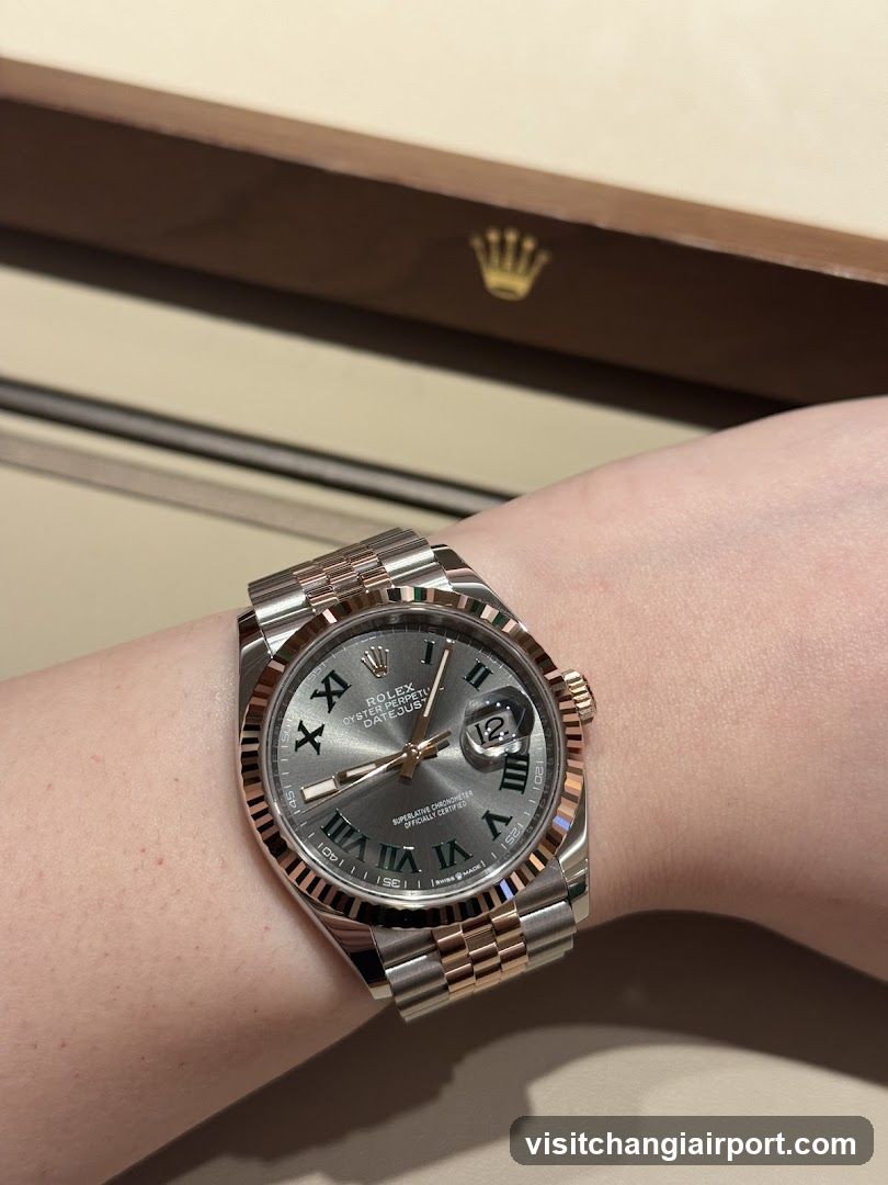 Rolex Datejust on wrist