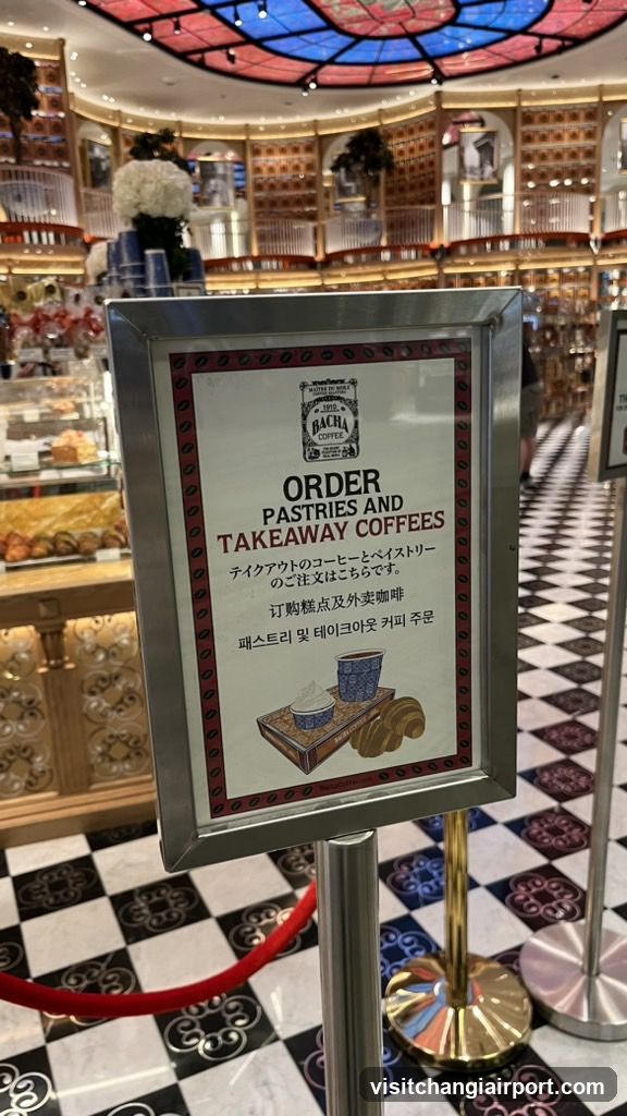 Order Pastries and Takeaway Coffees Sign