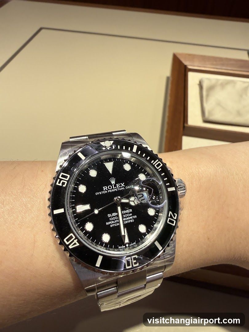 Rolex Submariner Watch on Wrist
