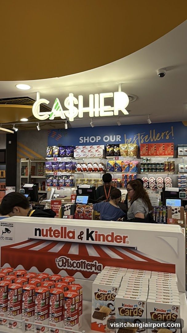 Cashier Counter with Nutella and Kinder Display