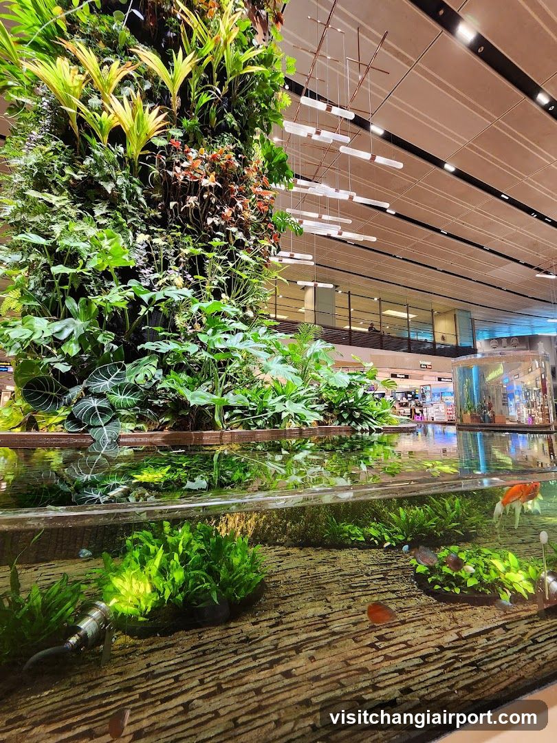 Indoor Aquarium and Vertical Garden Display