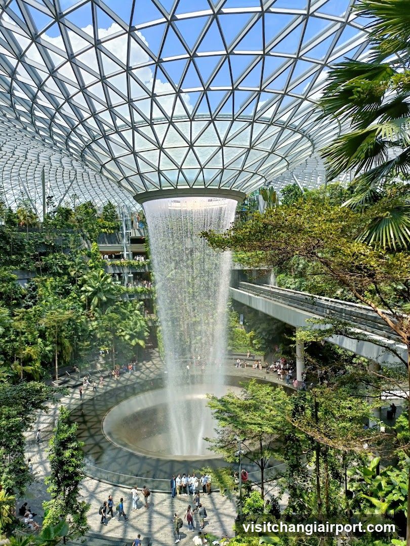 The Cloud Forest at Jewel Changi Airport