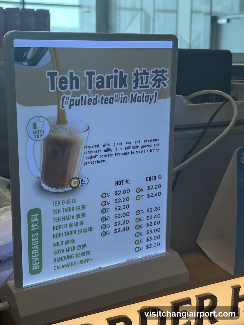 Teh Tarik Menu Board