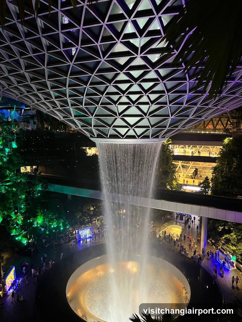 Rain Vortex at Jewel Changi Airport