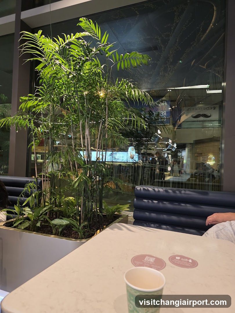 Indoor Dining Area with Plants