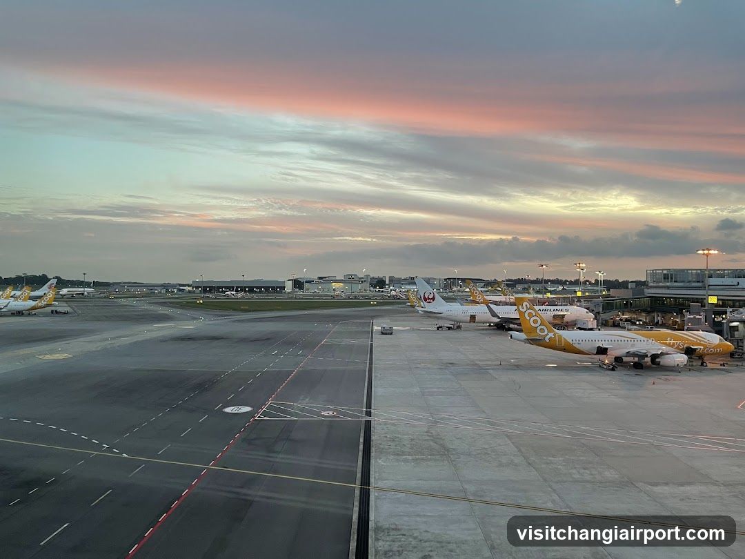Airport Tarmac at Dusk
