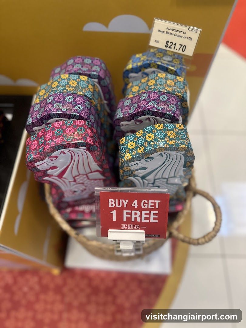 Mango Merlion Cookies Tin Display