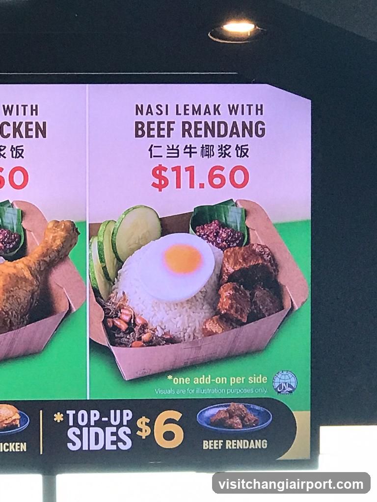 Nasi Lemak Menu Board