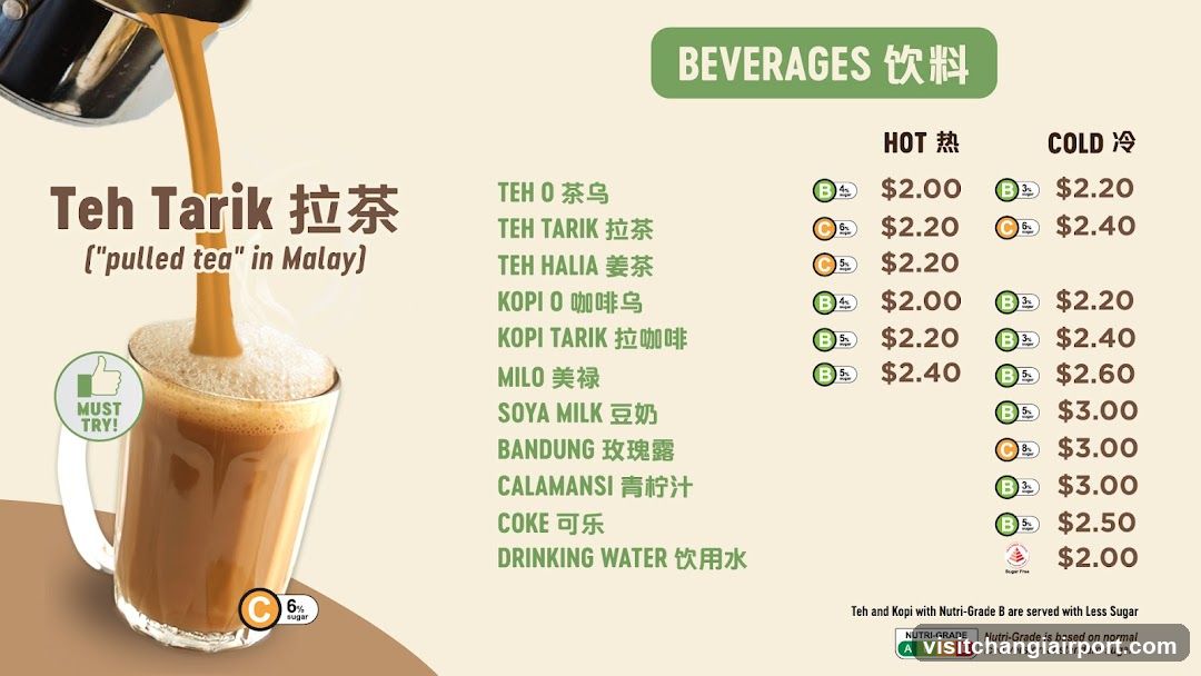 Beverages Menu