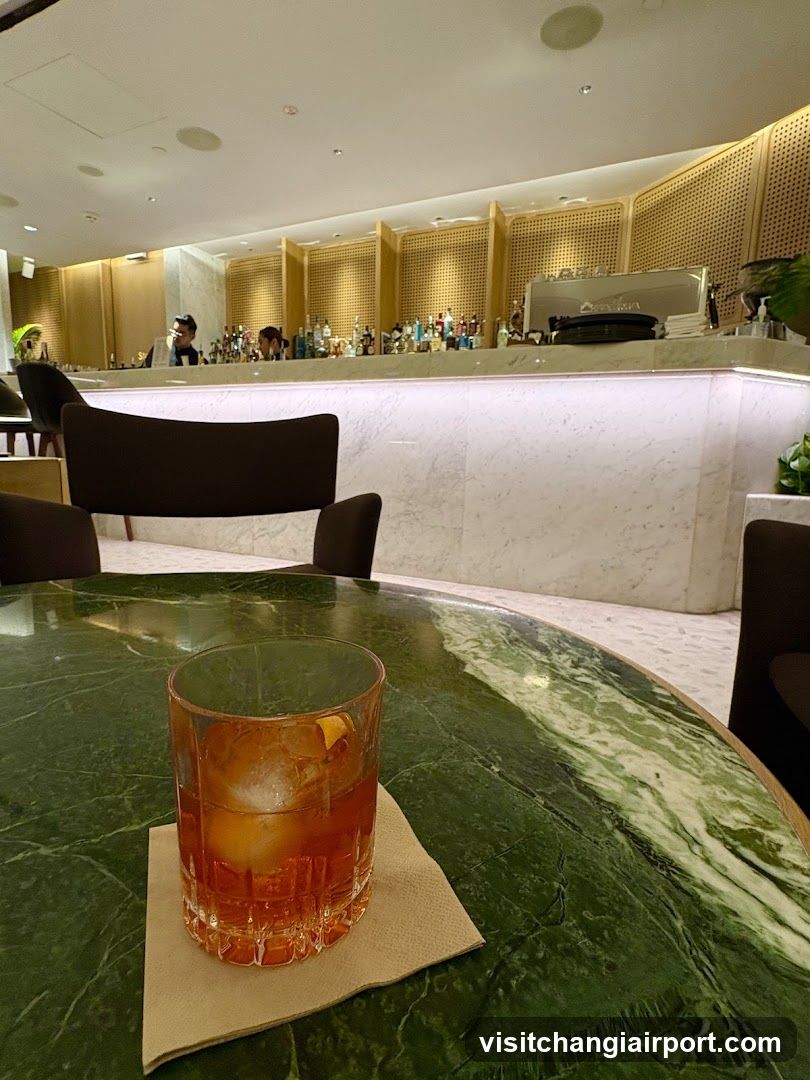Bar Interior with Cocktail