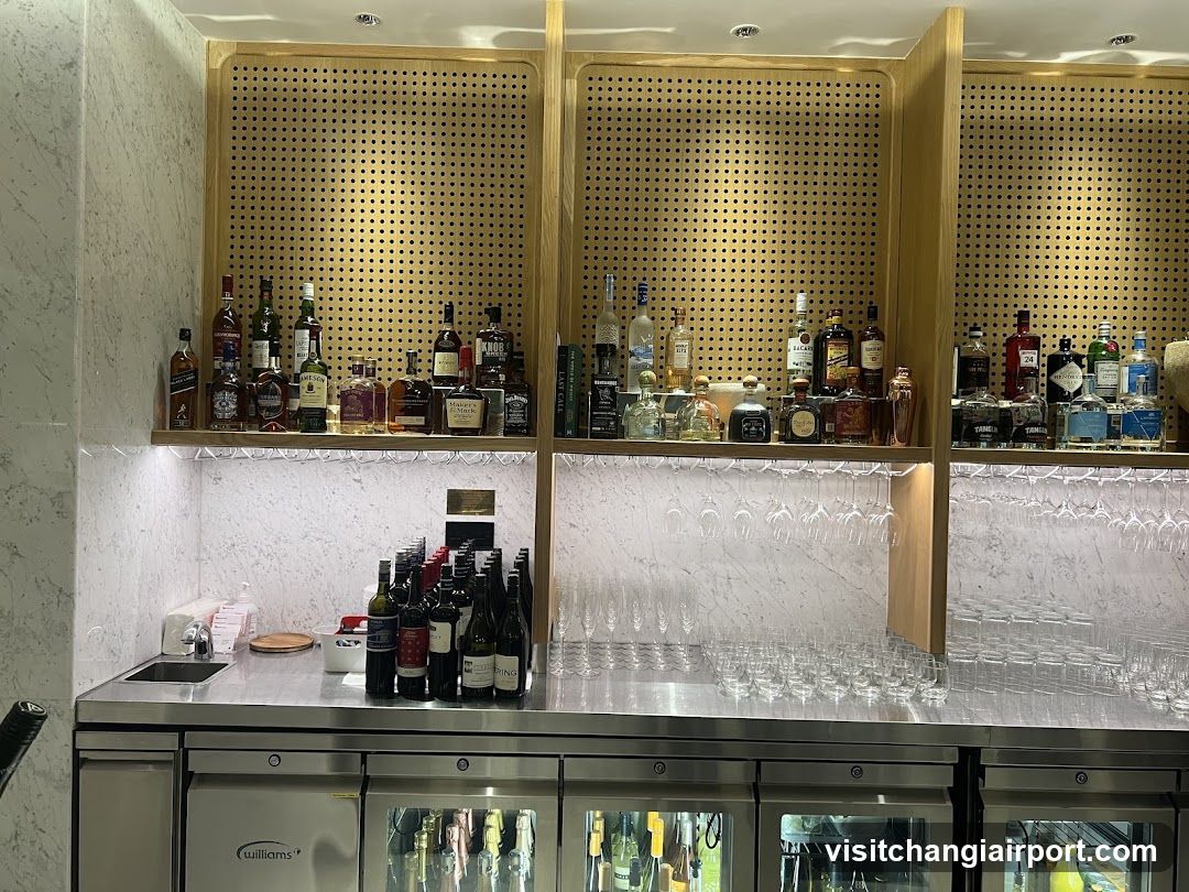 Bar Interior with Wine and Spirits Display
