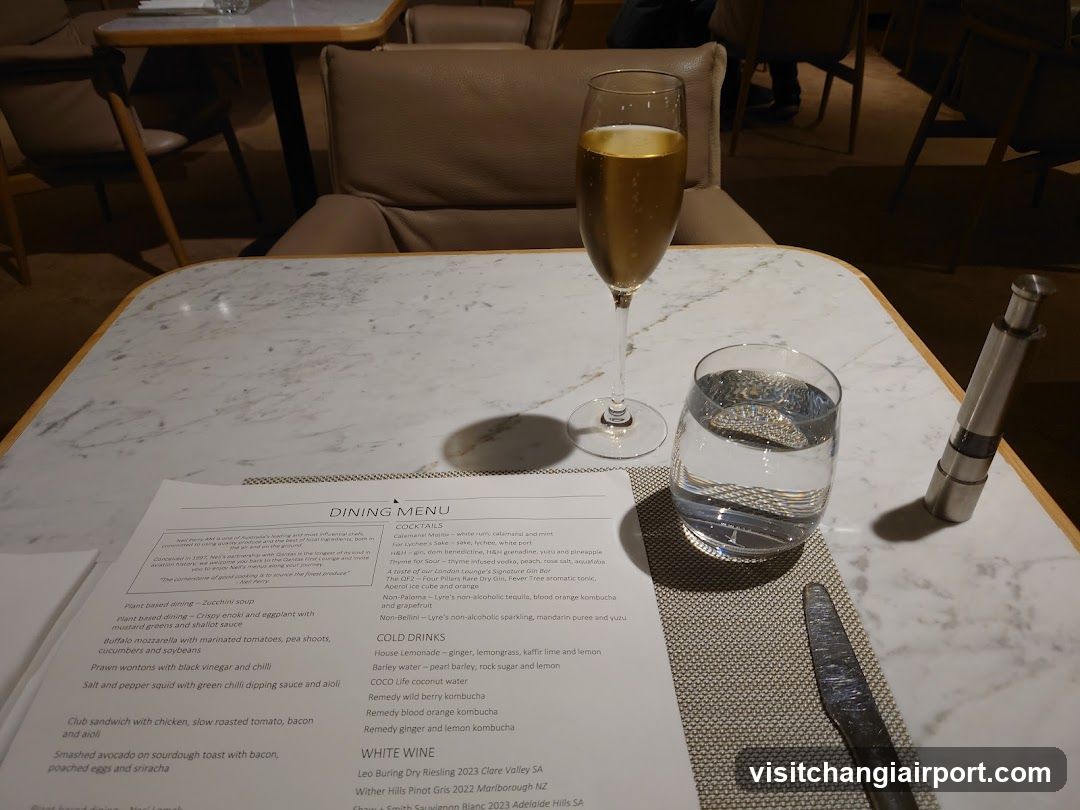 Dining Menu at a Restaurant