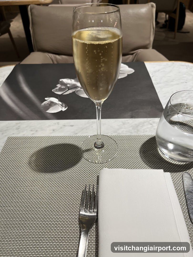 Champagne Glass on Table Setting