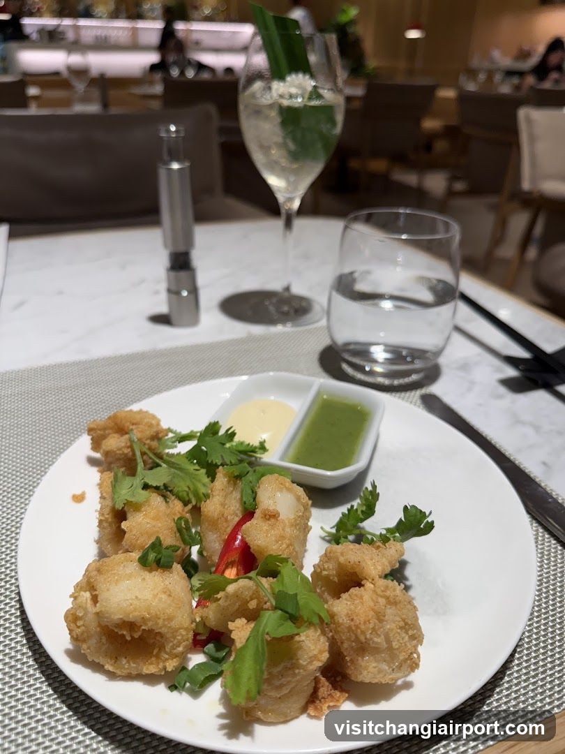 Fried Seafood Appetizer with Sauces