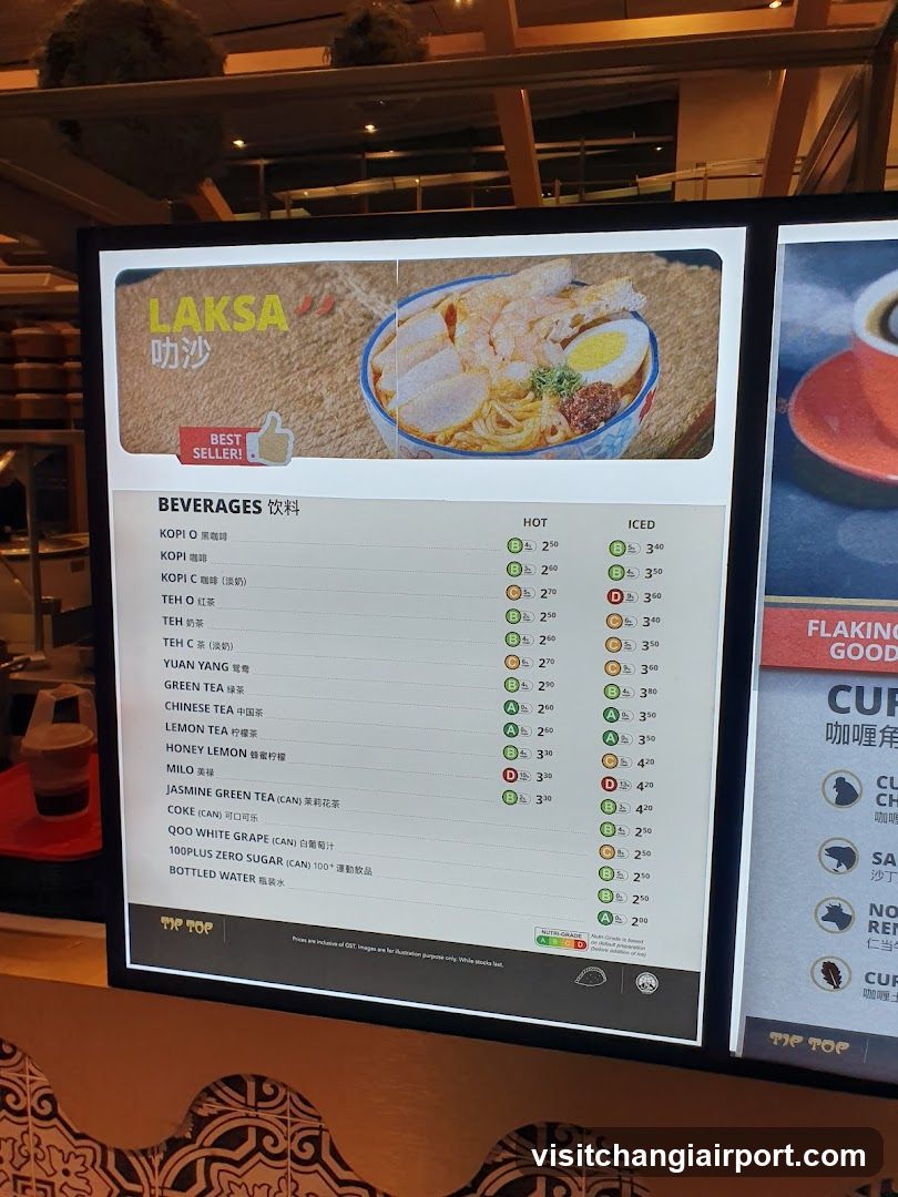 Laksa Menu Board