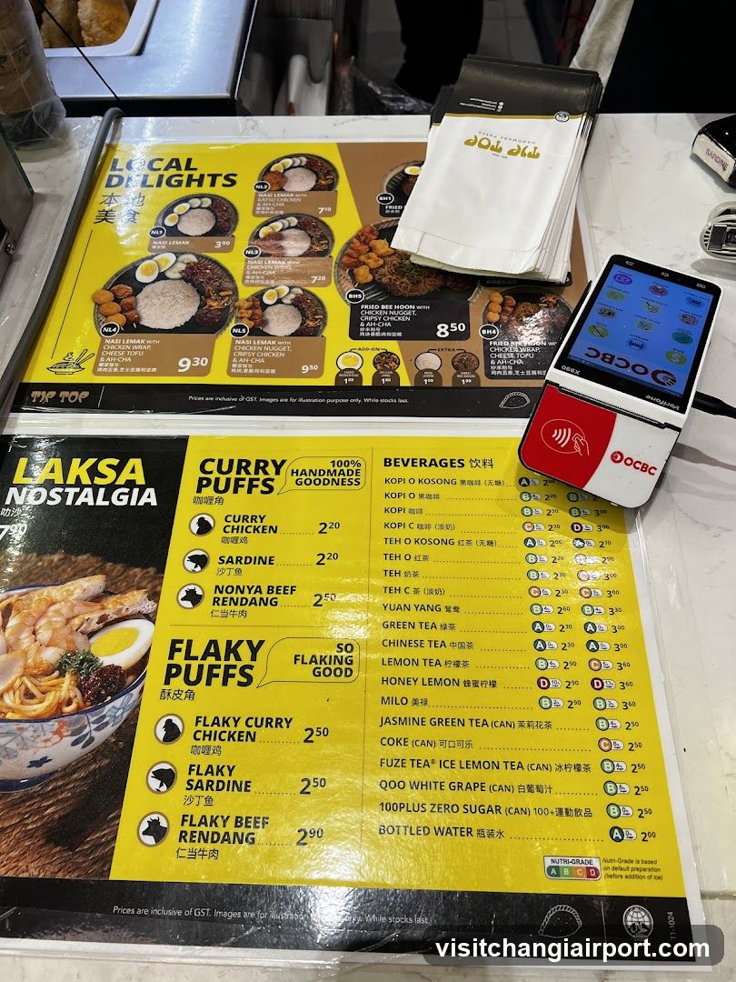 Restaurant Menu Display