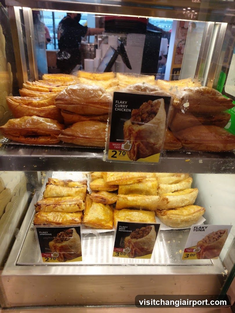 Flaky Pastries Display