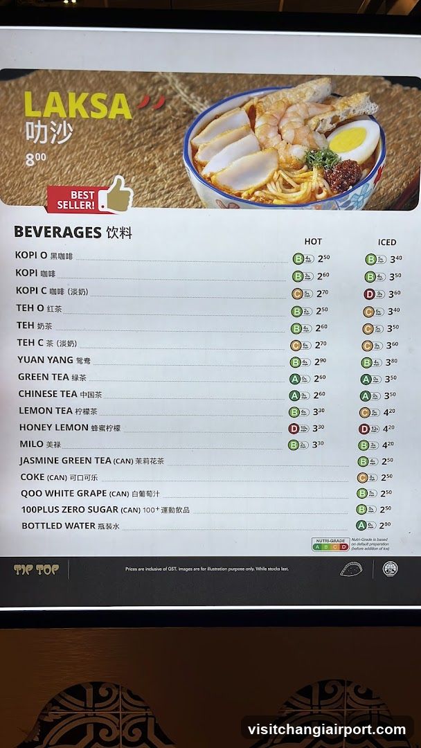 Laksa Menu Board