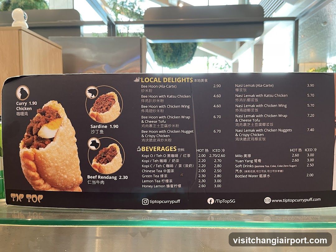 Curry Puff Menu Board