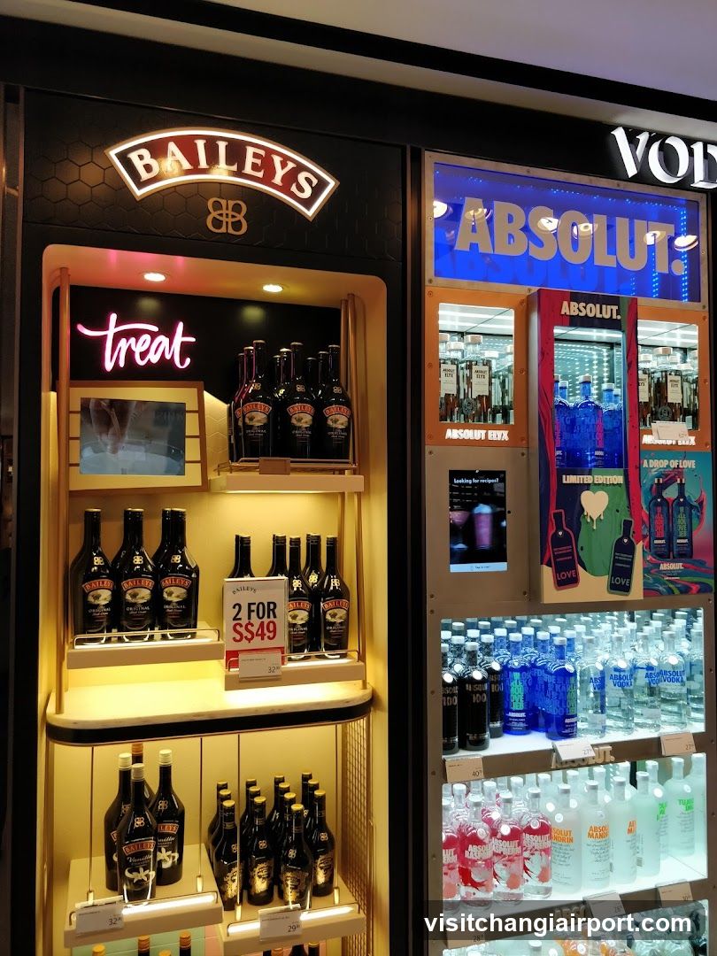 Baileys and Absolut Vodka Display