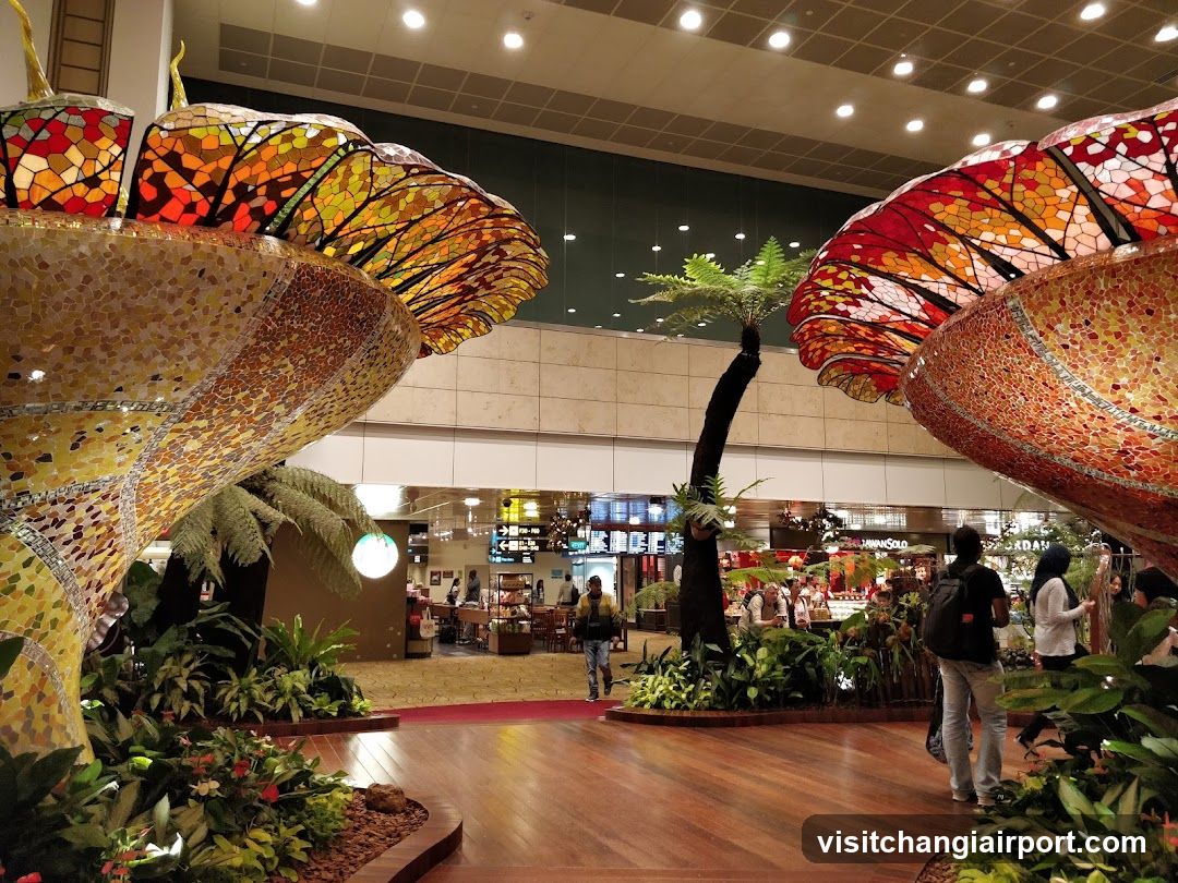Mosaic Art Installation in Mall Interior