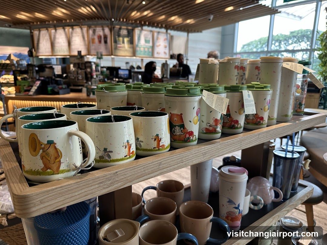 Merchandise Display in Coffee Shop