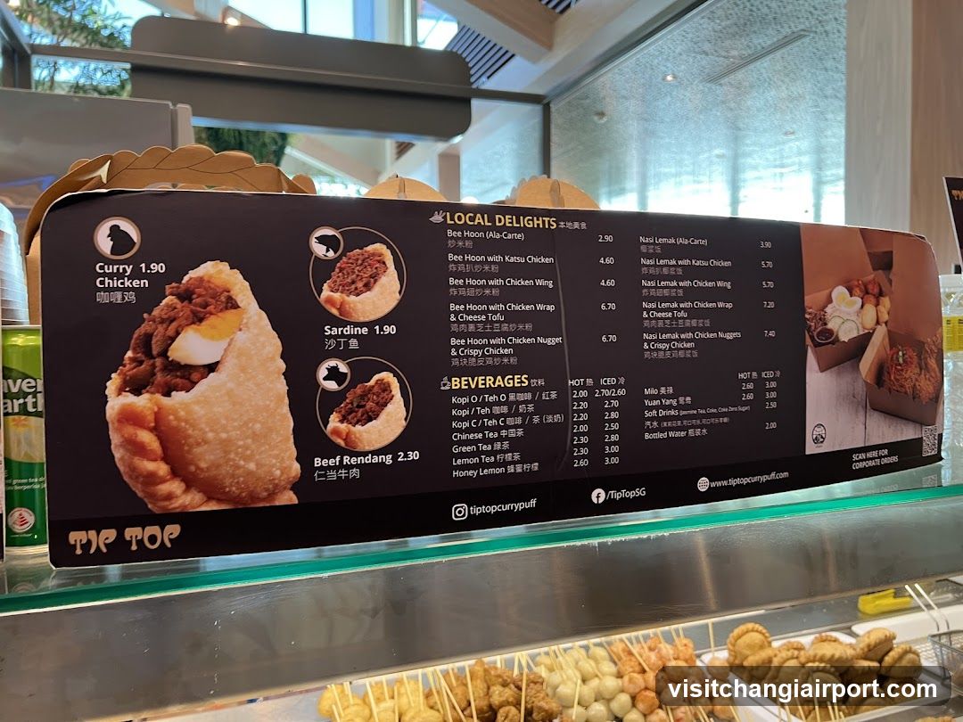 Tip Top Menu Board