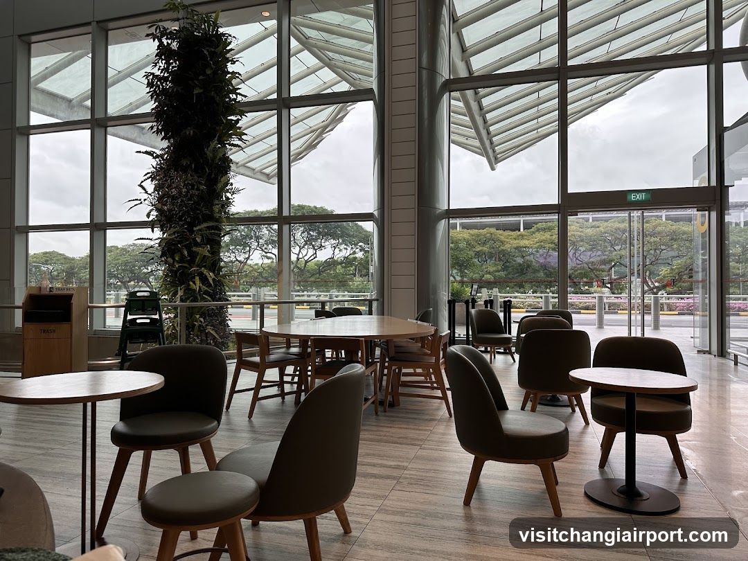 Modern Interior Lounge with Large Windows