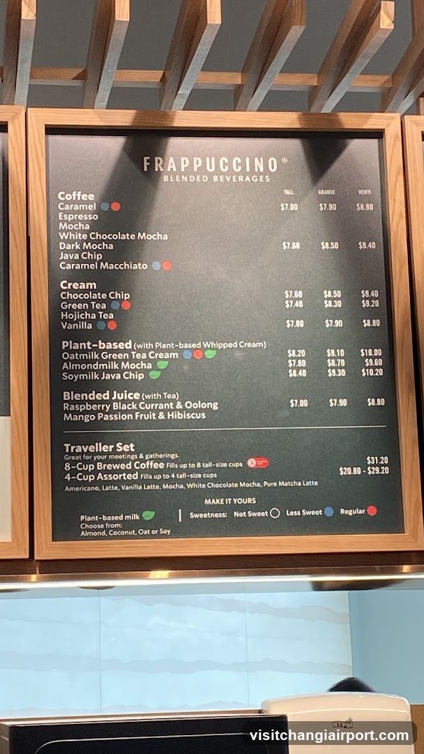 Frappuccino Blended Beverages Menu Board