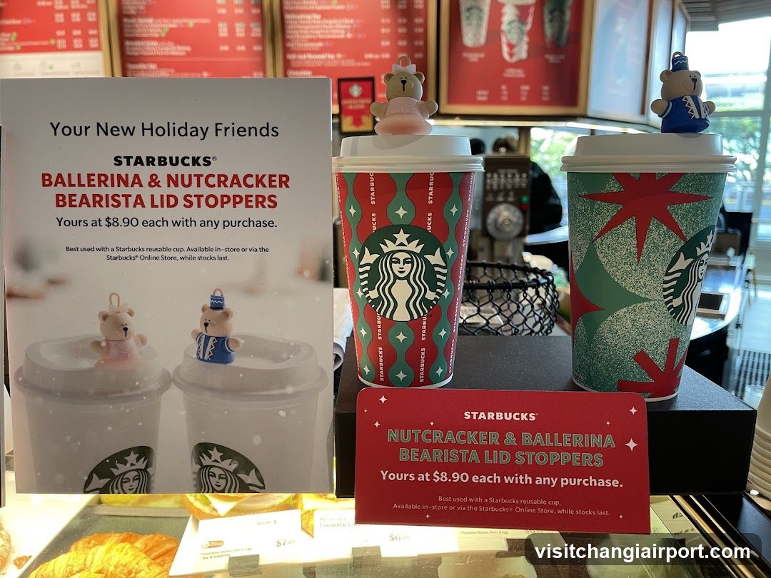 Starbucks Holiday Lid Stoppers Display