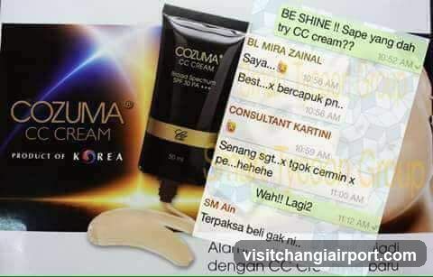 Cozuma CC Cream Advertisement with Chat Overlay