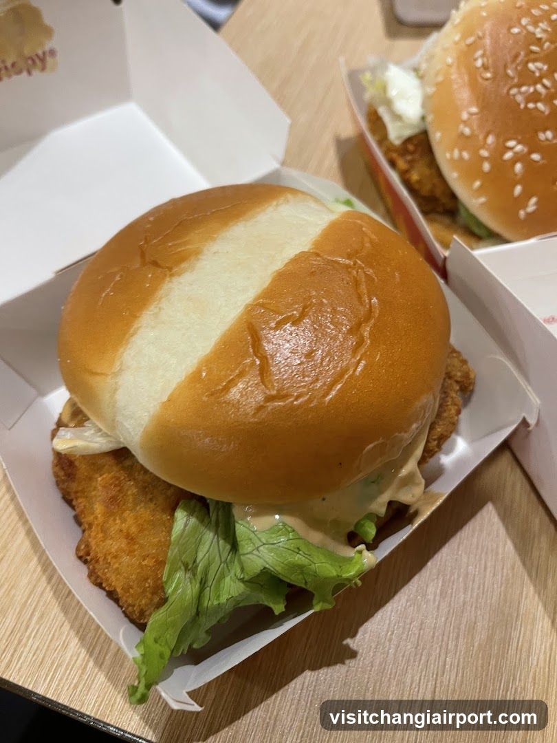Burger in a fast food box