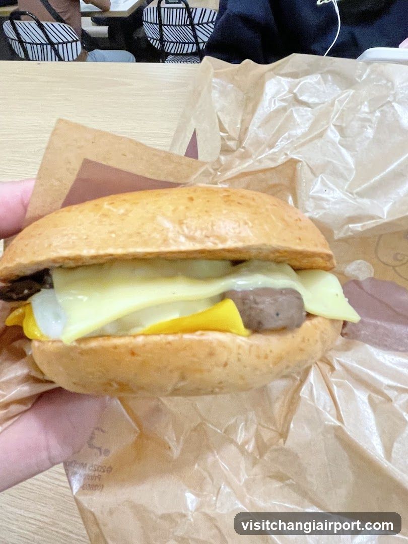 Cheeseburger with Melon and Beef Patty