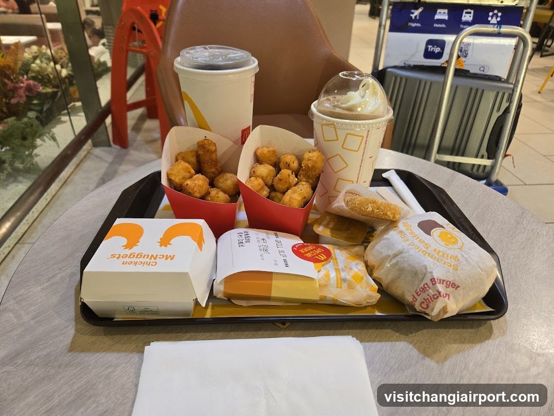 McDonald's Meal Tray with Tenders and Burgers