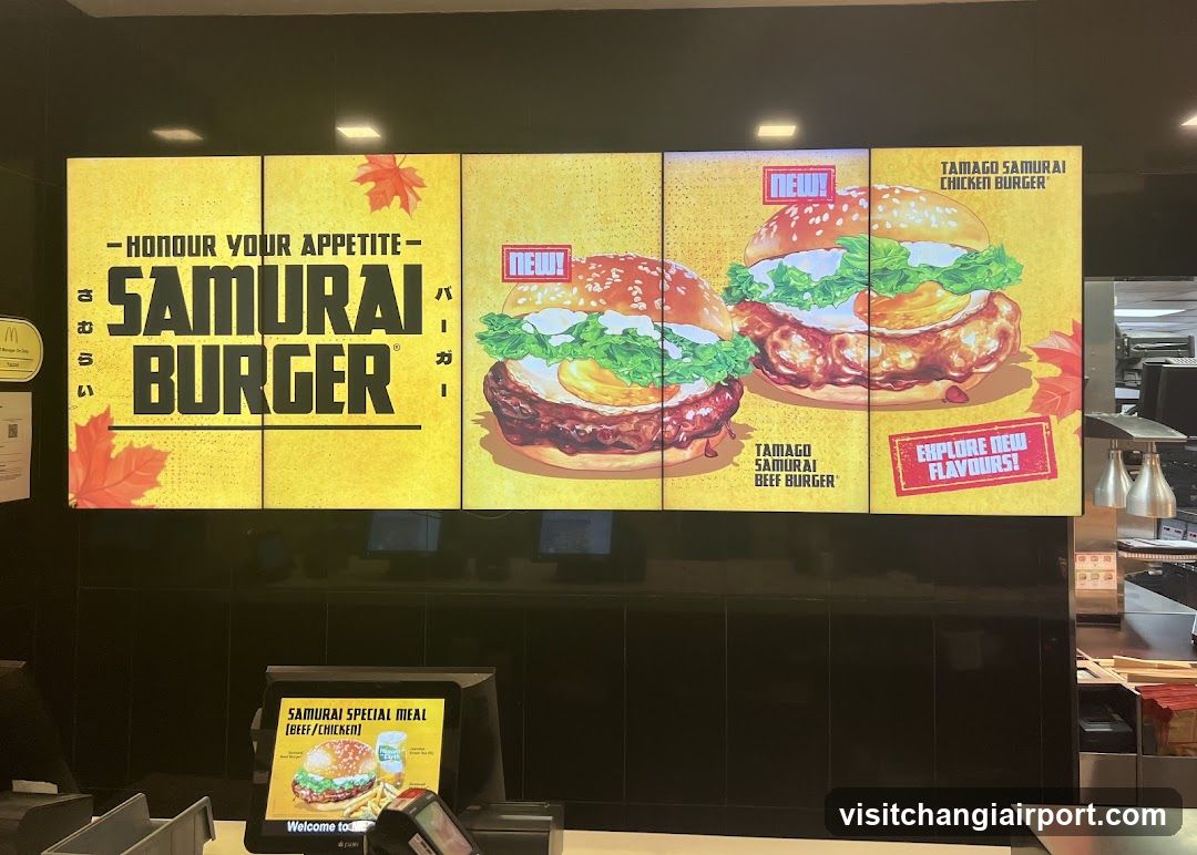 Samurai Burger Menu Display