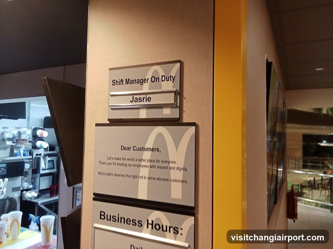 McDonald's Interior Signage