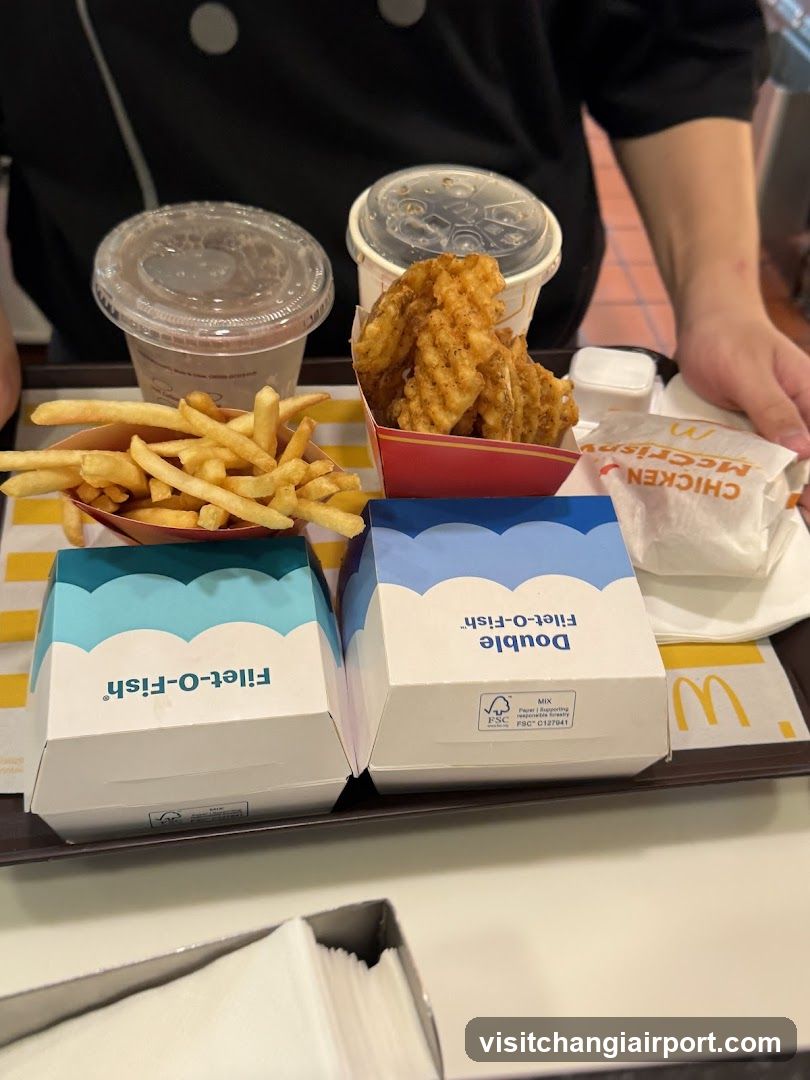 Fast Food Meal Tray