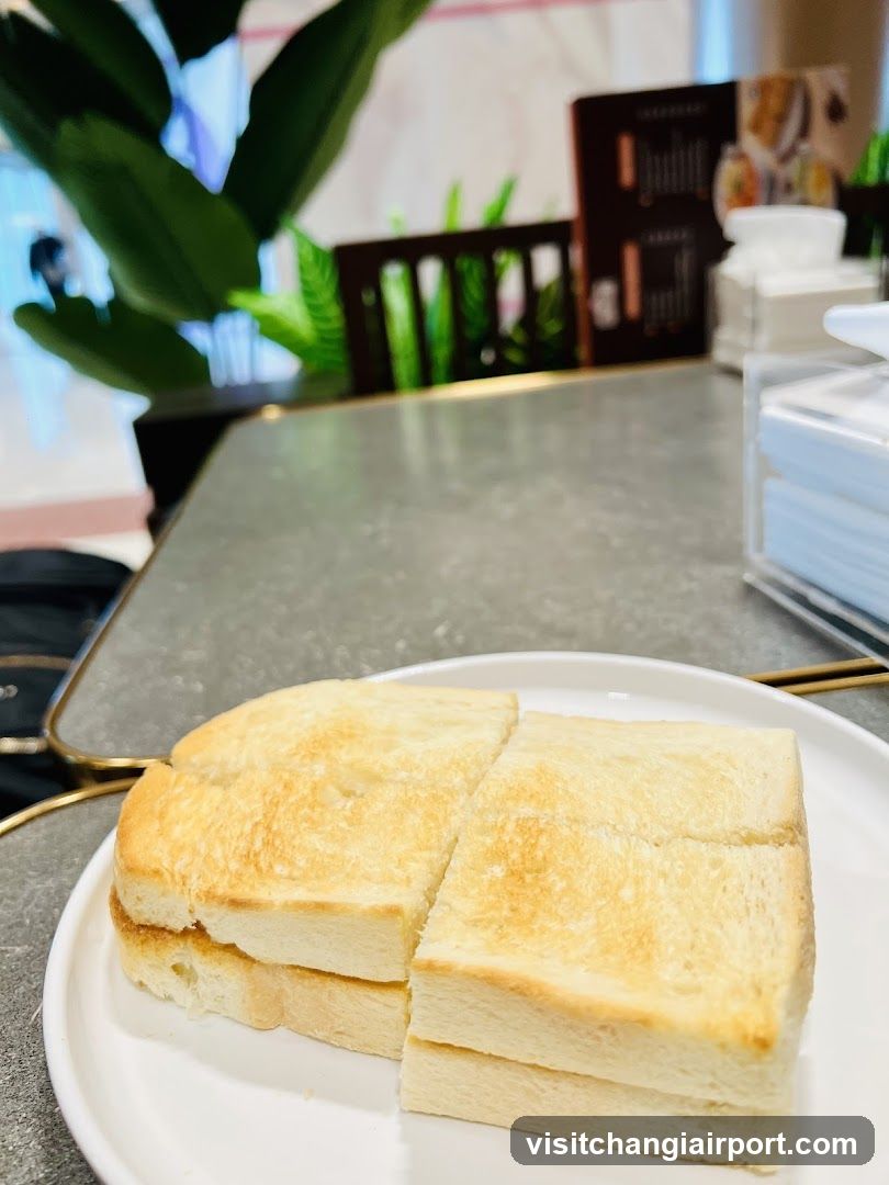 Toasted Bread on Plate