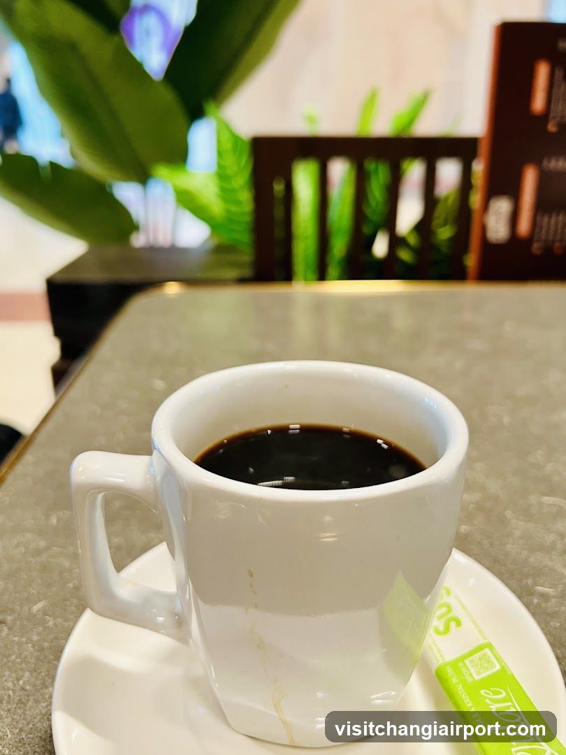 Coffee Cup in Cafe Interior
