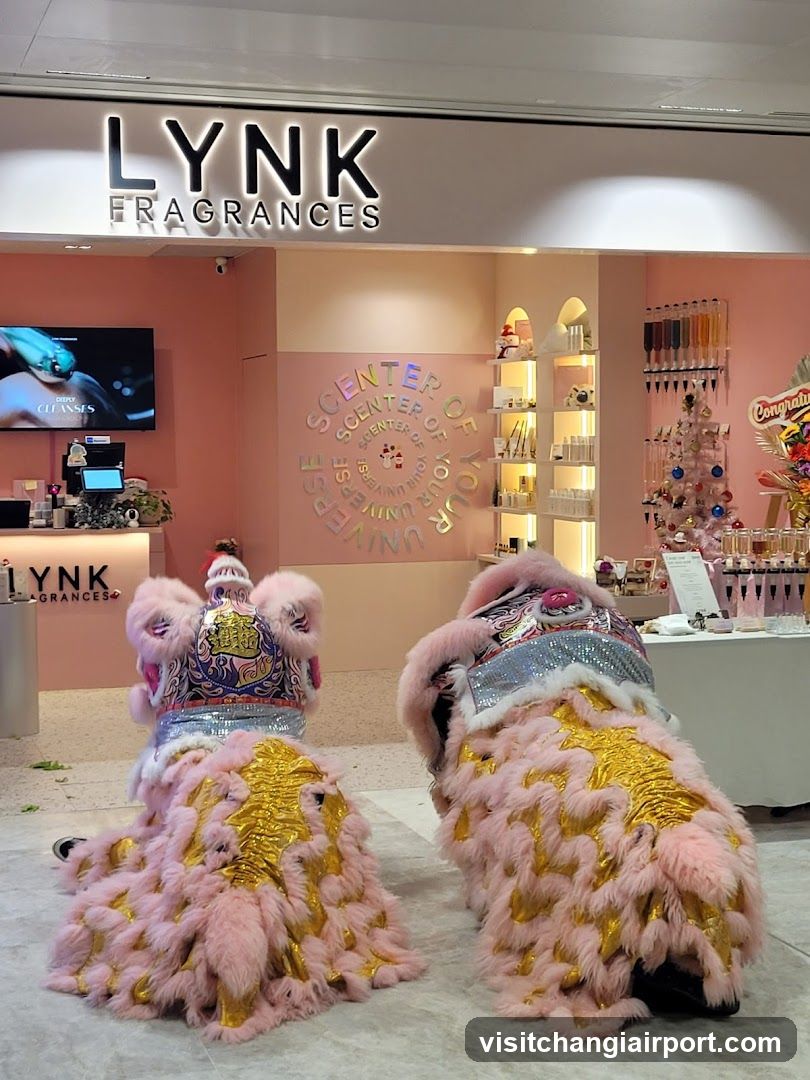 Lynk Fragrances Interior with Lion Dance Performance