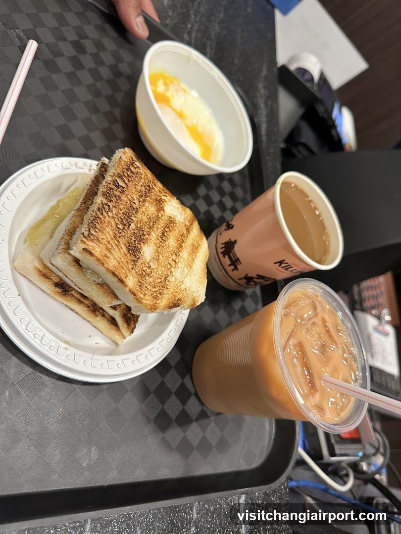 Breakfast Tray with Toast and Coffee