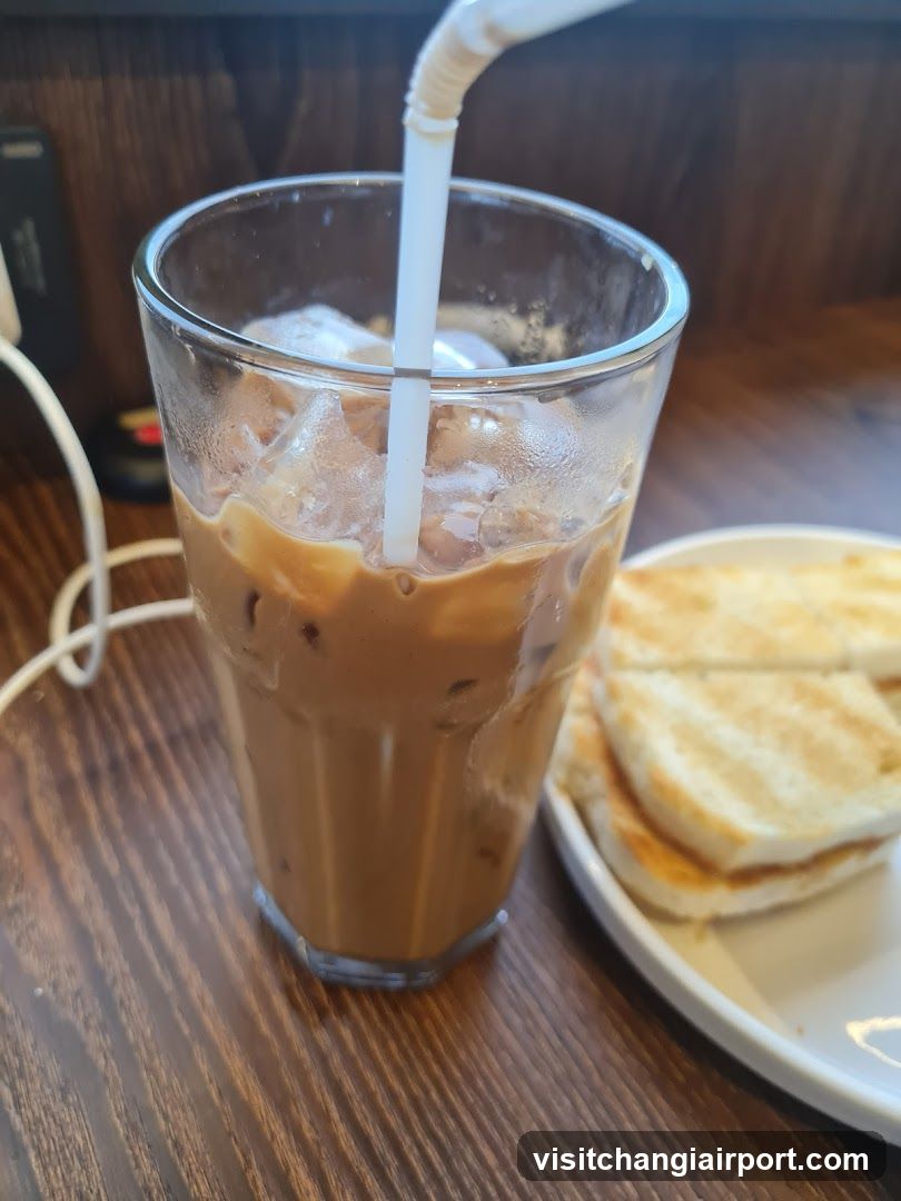 Iced Coffee and Toast