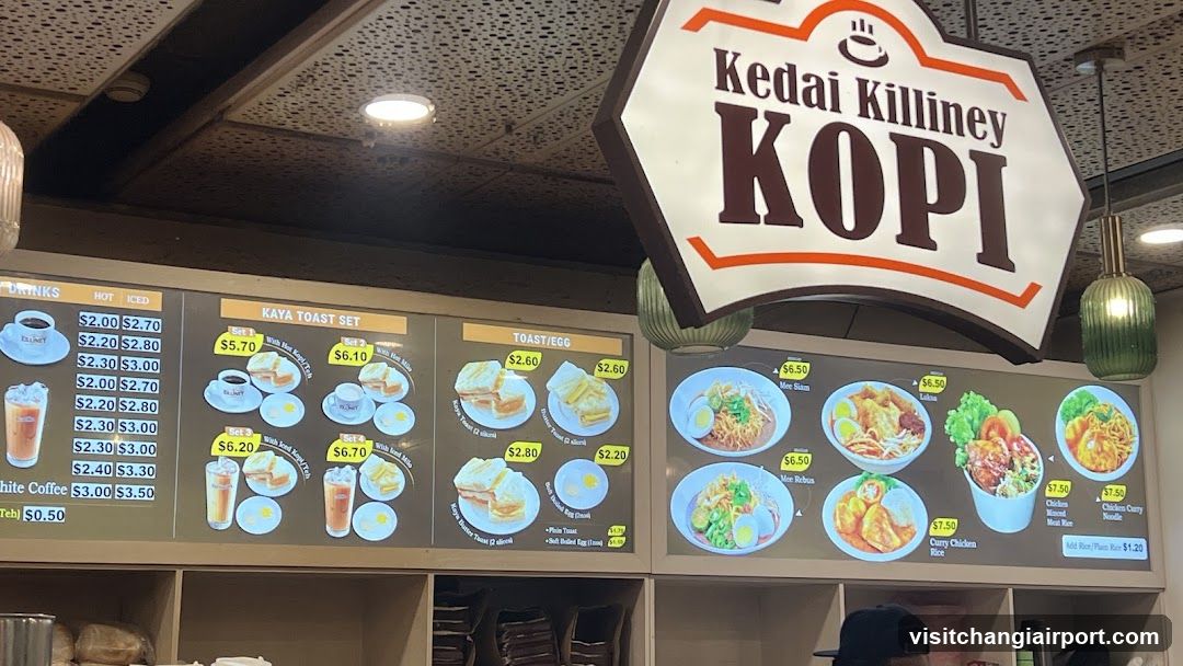 Kedai Killiney KOPI Menu Board